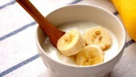 Bananina maska ​​za sijaj in kožo brez gub